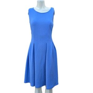 MIK Elegant Blue Sleeveless  Midi Dress Sz XL